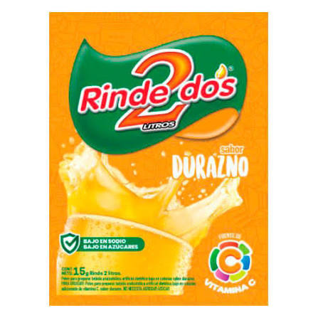 JUGO RINDE DOS  13 GRS DURAZNO 2